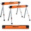 imageGoplus Saw Horses 2 Pack 2200 LBS Portable Folding Sawhorse with 2x4 Brackets ampamp Side Supports Easy Setup ampamp Lightweight Work Horse Heavy Duty Saw Horse for Woodworking DIY Project ampamp Garage