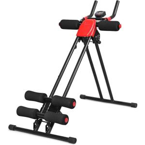 imageGoplus Ab Trainer Foldable Abdominal Trainer Ab Vertical 5 Minute Shaper Waist Trainer Core Toner Ab Cruncher Fitness Machine Equipment WLED Counter