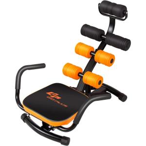 imageGoplus Core ampamp Abdominal Trainers Twister Trainer Ab Exercise Machine Height Adjustable Incline Workout Equipment Ab Rocket ExerciserYellow