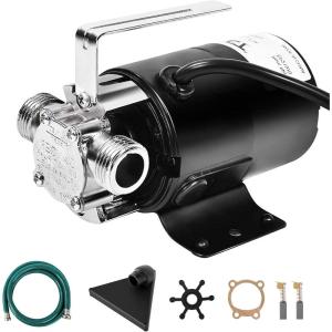 imageGoplus Water Transfer Pump 115V 110HP 330GPH Portable Electric Utility Pump with 6FT Suction Hose Kit Remove Water from Garden Flooded Basements Rain Barrel Water Bed Pool Ponds and Aquariums