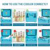 imageGoplus 16 Quart Cooler 24Can Capacity Ice Chest with 2 Cup Holders 35 Days Ice Retention Portable Insulated Ice Box for Camping Fishing Outdoor ActivitiesBlue