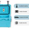 imageGoplus 16 Quart Cooler 24Can Capacity Ice Chest with 2 Cup Holders 35 Days Ice Retention Portable Insulated Ice Box for Camping Fishing Outdoor ActivitiesBlue