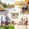 imageGoplus 16 Quart Cooler 24Can Capacity Ice Chest with 2 Cup Holders 35 Days Ice Retention Portable Insulated Ice Box for Camping Fishing Outdoor ActivitiesKhaki