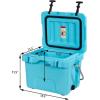 imageGoplus 16 Quart Cooler 24Can Capacity Ice Chest with 2 Cup Holders 35 Days Ice Retention Portable Insulated Ice Box for Camping Fishing Outdoor ActivitiesBlue