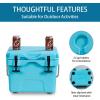 imageGoplus 16 Quart Cooler 24Can Capacity Ice Chest with 2 Cup Holders 35 Days Ice Retention Portable Insulated Ice Box for Camping Fishing Outdoor ActivitiesBlue