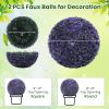 imageGoplus 2 PCS 157 Inch Artificial Plant Topiary Ball Round Faux Boxwood Balls Outdoor Garden Spheres Decorative for Front Door Porch Backyard Balcony Patio Wedding and Home Dcor15 Inch