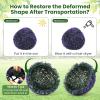imageGoplus 2 PCS 157 Inch Artificial Plant Topiary Ball Round Faux Boxwood Balls Outdoor Garden Spheres Decorative for Front Door Porch Backyard Balcony Patio Wedding and Home Dcor15 Inch