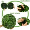 imageGoplus 2 PCS 157 Inch Artificial Plant Topiary Ball Round Faux Boxwood Balls Outdoor Garden Spheres Decorative for Front Door Porch Backyard Balcony Patio Wedding and Home Dcor157 Inch