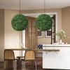 imageGoplus 2 PCS 157 Inch Artificial Plant Topiary Ball Round Faux Boxwood Balls Outdoor Garden Spheres Decorative for Front Door Porch Backyard Balcony Patio Wedding and Home Dcor19 Inch