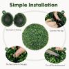 imageGoplus 2 PCS 157 Inch Artificial Plant Topiary Ball Round Faux Boxwood Balls Outdoor Garden Spheres Decorative for Front Door Porch Backyard Balcony Patio Wedding and Home Dcor20 Inch