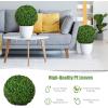 imageGoplus 2 PCS 157 Inch Artificial Plant Topiary Ball Round Faux Boxwood Balls Outdoor Garden Spheres Decorative for Front Door Porch Backyard Balcony Patio Wedding and Home Dcor157 Inch