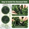 imageGoplus 2 PCS 157 Inch Artificial Plant Topiary Ball Round Faux Boxwood Balls Outdoor Garden Spheres Decorative for Front Door Porch Backyard Balcony Patio Wedding and Home Dcor19 Inch