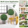 imageGoplus 2 PCS 157 Inch Artificial Plant Topiary Ball Round Faux Boxwood Balls Outdoor Garden Spheres Decorative for Front Door Porch Backyard Balcony Patio Wedding and Home Dcor20 Inch