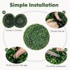 imageGoplus 2 PCS 157 Inch Artificial Plant Topiary Ball Round Faux Boxwood Balls Outdoor Garden Spheres Decorative for Front Door Porch Backyard Balcony Patio Wedding and Home Dcor16 Inch