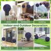 imageGoplus 2 PCS 157 Inch Artificial Plant Topiary Ball Round Faux Boxwood Balls Outdoor Garden Spheres Decorative for Front Door Porch Backyard Balcony Patio Wedding and Home Dcor15 Inch