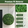 imageGoplus 2 PCS 157 Inch Artificial Plant Topiary Ball Round Faux Boxwood Balls Outdoor Garden Spheres Decorative for Front Door Porch Backyard Balcony Patio Wedding and Home Dcor19 Inch