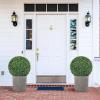 imageGoplus 2 PCS 157 Inch Artificial Plant Topiary Ball Round Faux Boxwood Balls Outdoor Garden Spheres Decorative for Front Door Porch Backyard Balcony Patio Wedding and Home Dcor16 Inch
