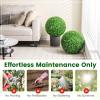 imageGoplus 2 PCS 157 Inch Artificial Plant Topiary Ball Round Faux Boxwood Balls Outdoor Garden Spheres Decorative for Front Door Porch Backyard Balcony Patio Wedding and Home Dcor195 Inch
