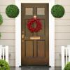 imageGoplus 2 PCS 157 Inch Artificial Plant Topiary Ball Round Faux Boxwood Balls Outdoor Garden Spheres Decorative for Front Door Porch Backyard Balcony Patio Wedding and Home Dcor157 Inch