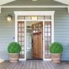imageGoplus 2 PCS 157 Inch Artificial Plant Topiary Ball Round Faux Boxwood Balls Outdoor Garden Spheres Decorative for Front Door Porch Backyard Balcony Patio Wedding and Home Dcor195 Inch