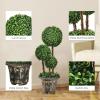 imageGoplus 3 Ft Artificial Boxwood Topiary Tree Fake Greenery Plants Triple Ball Tree Leaves ampamp CementFilled Plastic Flower Pot Decorative Trees for Home Office Indoor and Outdoor Use2