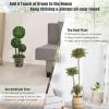 imageGoplus 3 Ft Artificial Boxwood Topiary Tree Fake Greenery Plants Triple Ball Tree Leaves ampamp CementFilled Plastic Flower Pot Decorative Trees for Home Office Indoor and Outdoor Use1