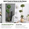 imageGoplus 3 Ft Artificial Boxwood Topiary Tree Fake Greenery Plants Triple Ball Tree Leaves ampamp CementFilled Plastic Flower Pot Decorative Trees for Home Office Indoor and Outdoor Use1