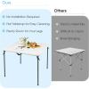 imageGoplus 34quot Square Folding Card Table Foldable Plastic Folding Tables Portable Fold Up Table wHandle White Indoor Outdoor Utility BiFolding Commercial Table for Picnic Party Dining Camping BBQWhite