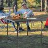 imageGoplus 34quot Square Folding Card Table Foldable Plastic Folding Tables Portable Fold Up Table wHandle White Indoor Outdoor Utility BiFolding Commercial Table for Picnic Party Dining Camping BBQGrey