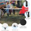 imageGoplus 34quot Square Folding Card Table Foldable Plastic Folding Tables Portable Fold Up Table wHandle White Indoor Outdoor Utility BiFolding Commercial Table for Picnic Party Dining Camping BBQWhite