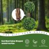 imageGoplus 4 Ft Artificial Boxwood Topiary Fake Greenery Plants Ball Leaves ampamp CementFilled Plastic Flower Pot Decorative Trees for Home Office Indoor Outdoor2