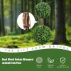 imageGoplus 4 Ft Artificial Boxwood Topiary Fake Greenery Plants Ball Leaves ampamp CementFilled Plastic Flower Pot Decorative Trees for Home Office Indoor Outdoor1