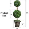 imageGoplus 4 Ft Artificial Boxwood Topiary Fake Greenery Plants Ball Leaves ampamp CementFilled Plastic Flower Pot Decorative Trees for Home Office Indoor Outdoor2
