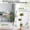 imageGoplus 4 Ft Artificial Boxwood Topiary Fake Greenery Plants Ball Leaves ampamp CementFilled Plastic Flower Pot Decorative Trees for Home Office Indoor Outdoor2