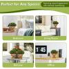 imageGoplus 4 Pack Artificial Boxwood Topiary Trees Mini Fake Greenery Plants Small Faux Decorative Plants Tabletop Potted Artificial Plants for Home Office Desk Dining Table GreenPine Cone ShapeGreenpine Cone Shape