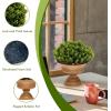 imageGoplus 4 Pack Artificial Boxwood Topiary Trees Mini Fake Greenery Plants Small Faux Decorative Plants Tabletop Potted Artificial Plants for Home Office Desk Dining Table GreenPine Cone ShapeGreenpine Cone Shape