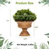 imageGoplus 4 Pack Artificial Boxwood Topiary Trees Mini Fake Greenery Plants Small Faux Decorative Plants Tabletop Potted Artificial Plants for Home Office Desk Dining Table GreenPine Cone ShapeGreenpine Cone Shape