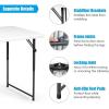 imageGoplus 4 ft Folding Table 48 x 24 Inch Height Adjustable Foldable Utility Table Portable Indoor Outdoor Picnic Party Dining Camping Table