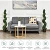 imageGoplus 4FT Artificial Spiral Boxwood Topiary Tree 2 Pack Greenery Large Faux Plant in CementFilled Plastic Pot Tall Fake Plant for Indoor Outdoor Home Front Porch DecorNormal
