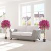 imageGoplus 53 Bougainvillea Artificial Tree Faux Silk Flower Tree in Pot w 576 Flowers 288 Leaves Tall Fake Floor Plant Artificial Plants for Indoor Outdoor Bedroom Living Room DecorRed