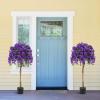 imageGoplus 53 Bougainvillea Artificial Tree Faux Silk Flower Tree in Pot w 576 Flowers 288 Leaves Tall Fake Floor Plant Artificial Plants for Indoor Outdoor Bedroom Living Room DecorPurple