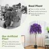 imageGoplus 53 Bougainvillea Artificial Tree Faux Silk Flower Tree in Pot w 576 Flowers 288 Leaves Tall Fake Floor Plant Artificial Plants for Indoor Outdoor Bedroom Living Room DecorPurple