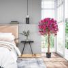 imageGoplus 53 Bougainvillea Artificial Tree Faux Silk Flower Tree in Pot w 576 Flowers 288 Leaves Tall Fake Floor Plant Artificial Plants for Indoor Outdoor Bedroom Living Room DecorRed