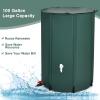 imageGoplus 53 Gallon Collapsible Rain Barrel Portable Rain Barrels to Collect Rainwater from Gutter Rainwater Collection System Water Storage Tank Catcher Container with Filter Spigot100 Gallon