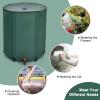 imageGoplus 53 Gallon Collapsible Rain Barrel Portable Rain Barrels to Collect Rainwater from Gutter Rainwater Collection System Water Storage Tank Catcher Container with Filter Spigot60 Gallon