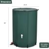 imageGoplus 53 Gallon Collapsible Rain Barrel Portable Rain Barrels to Collect Rainwater from Gutter Rainwater Collection System Water Storage Tank Catcher Container with Filter Spigot100 Gallon