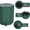 imageGoplus 53 Gallon Collapsible Rain Barrel Portable Rain Barrels to Collect Rainwater from Gutter Rainwater Collection System Water Storage Tank Catcher Container with Filter Spigot60 Gallon