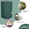 imageGoplus 53 Gallon Collapsible Rain Barrel Portable Rain Barrels to Collect Rainwater from Gutter Rainwater Collection System Water Storage Tank Catcher Container with Filter Spigot100 Gallon