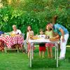imageGoplus Aluminum Folding Tables Height Adjustable Portable Camping Table Heavy Duty Small Card Table Utility Table White Foldable Table for Indoor Outdoor Dining Party BBQ Picnic