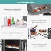 imageGoplus Camping Kitchen Table Portable Outdoor Cooking Table with Storage 26 Tabletop Detachable Windscreen Camp Cook Station Folding Grill Table for Tailgating BBQ Picnic Backyard Beach RVGrey